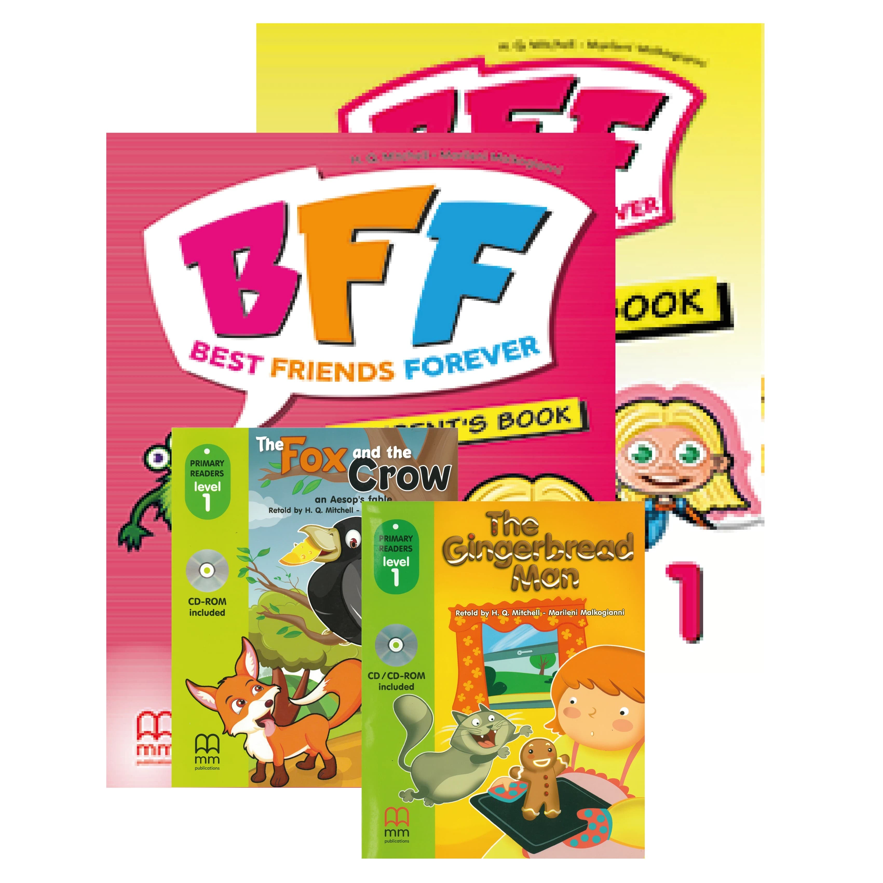 PACK BFF 1 STUDENT'S BOOK + BFF - BF 1 WORKBOOK - GINGERBREAD MAN + THE FOX AND THE CROW 1º GR
