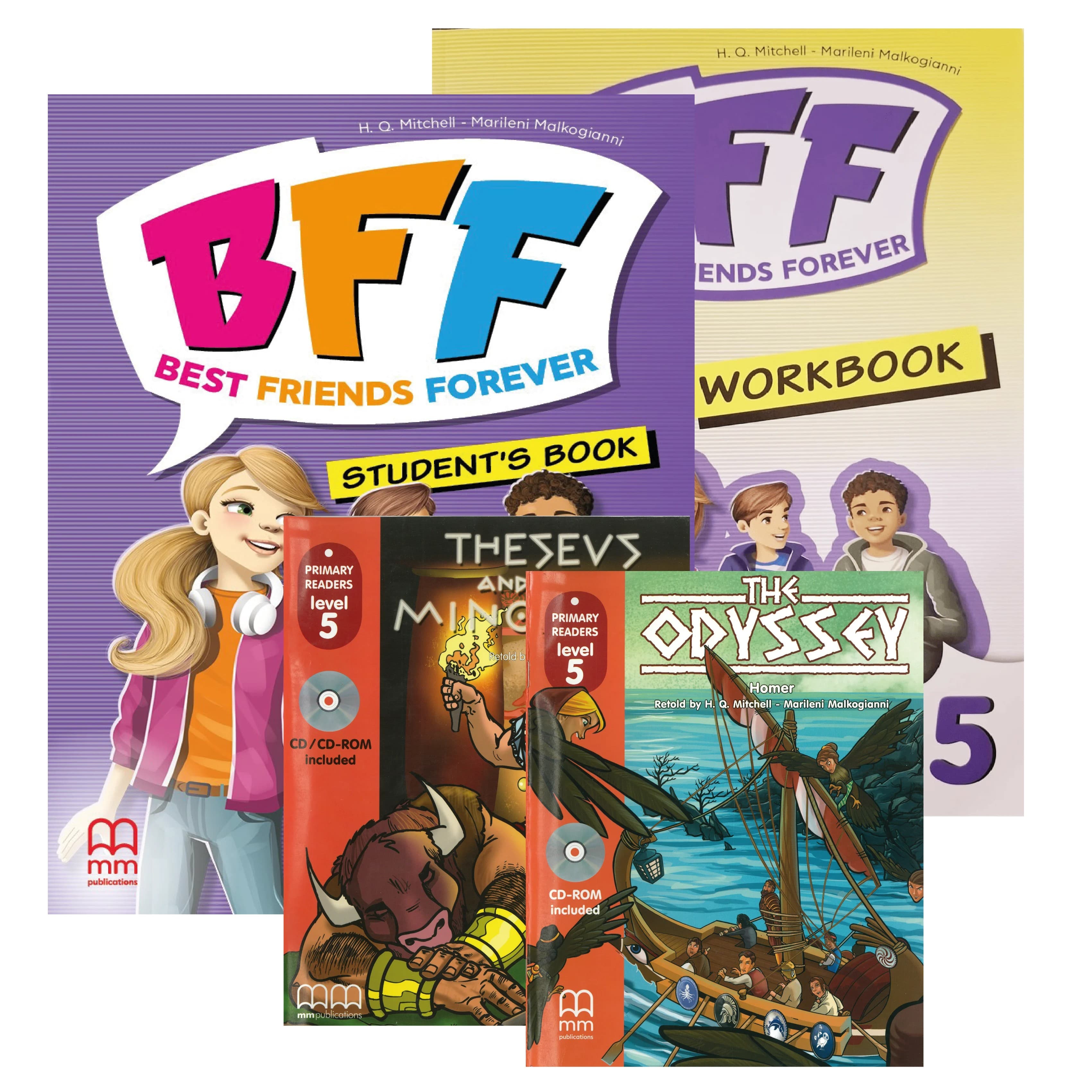 PACK BFF 5 STUDENT'S BOOK + BFF - BF 5 WORKBOOK - THEODYSSEY + THESEUS ANOTHE MINOTAUR 5º GR